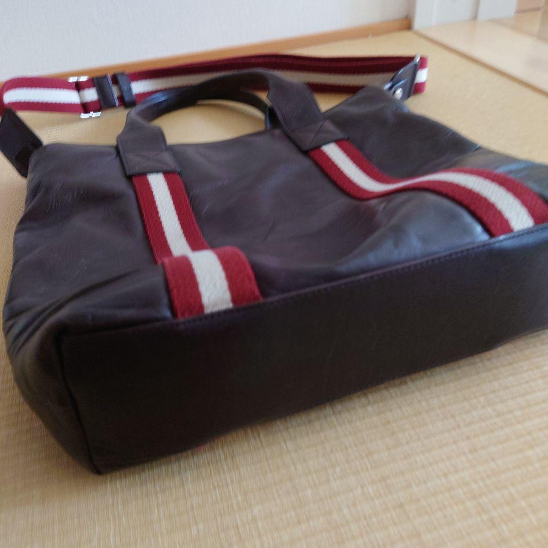 BALLY ダークブラウン ビジネスバッグ