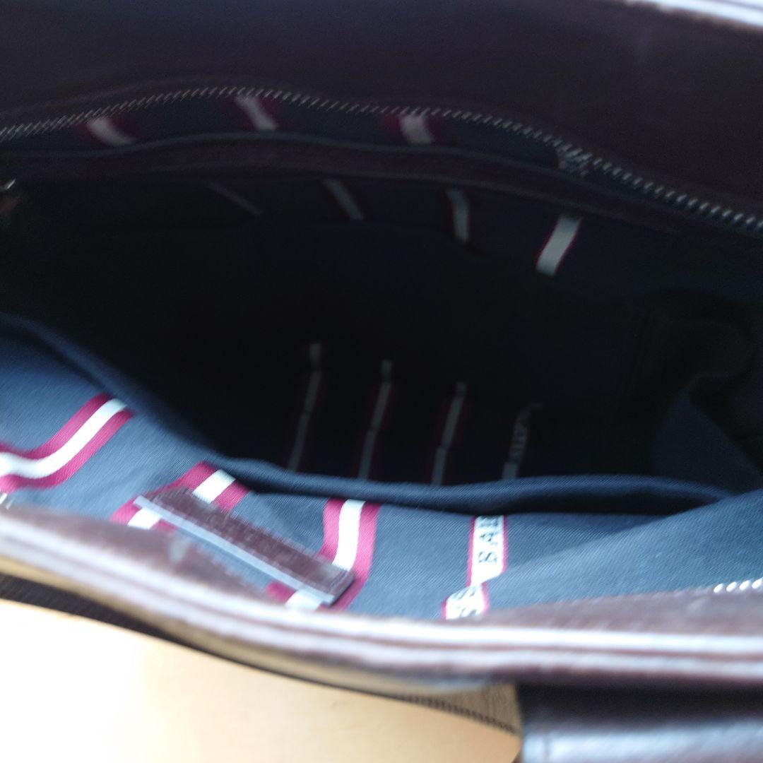 BALLY ダークブラウン ビジネスバッグ