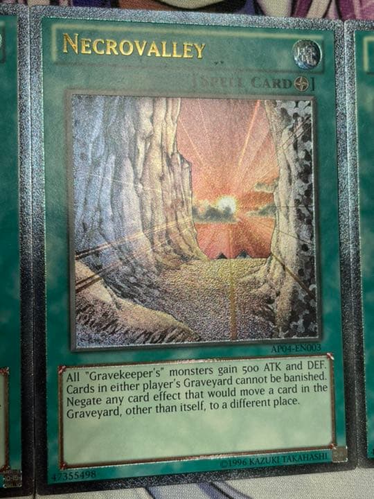 遊戯王 英語 EU版 ネクロバレー レリーフ 3枚