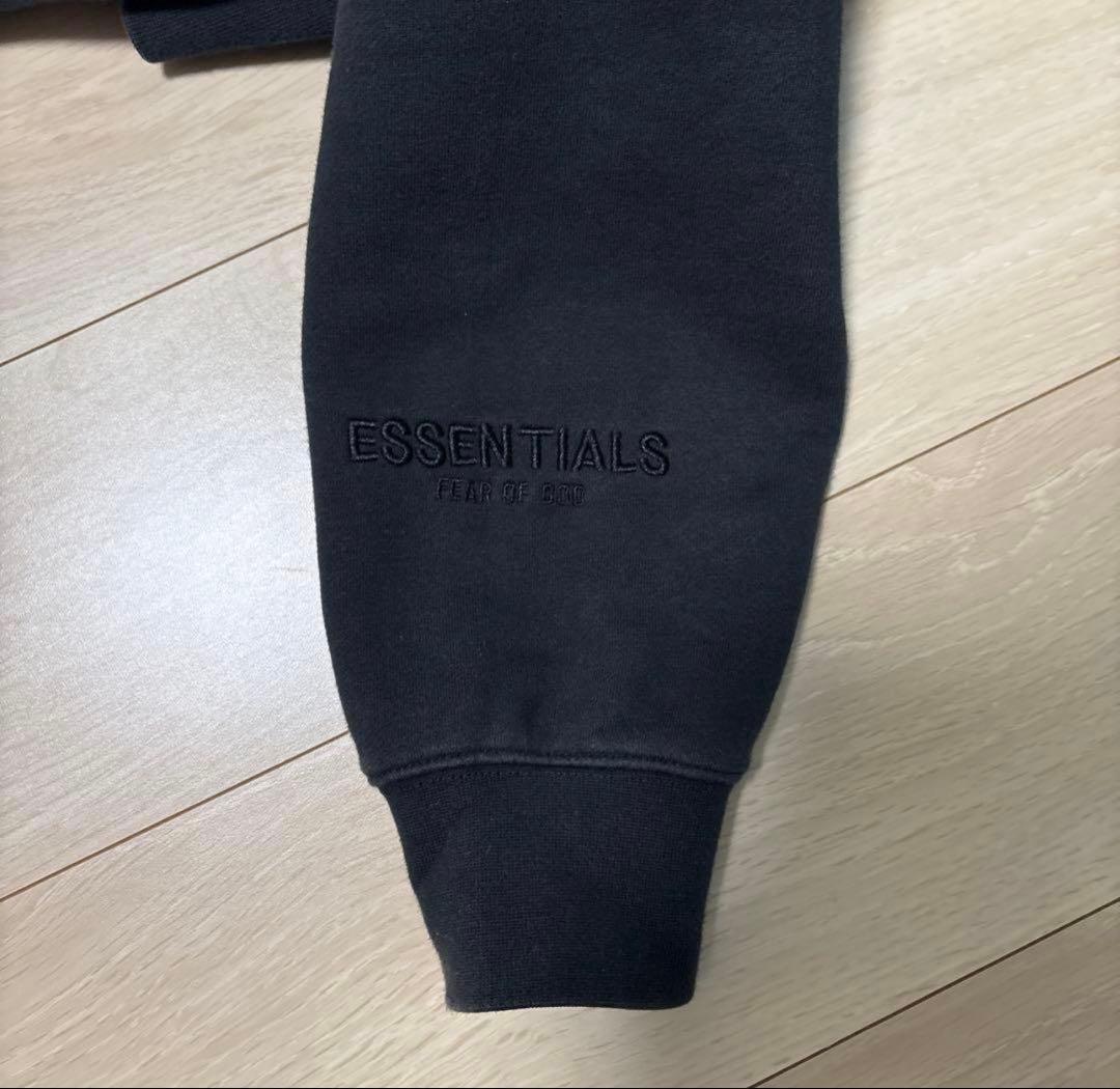 ✨未使用に近い✨エッセンシャルズ ブラック 反射 ユニセックス パーカー s