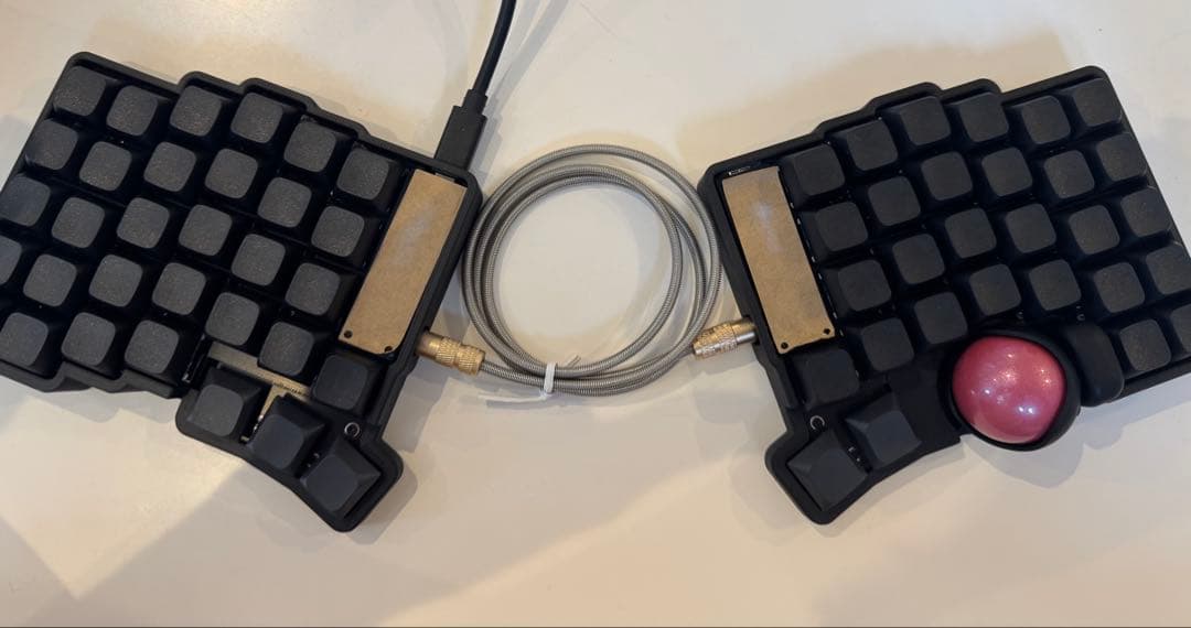 【新品】keyball61 完成品、メインスイッチ、メインキーキャップ