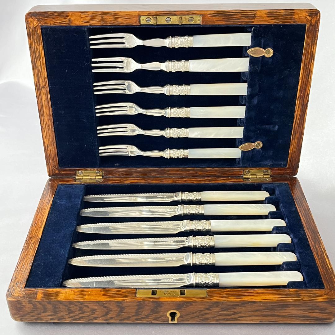 【Allen & Darwin】【白蝶貝】ビクトリアンのパストリーセット12本