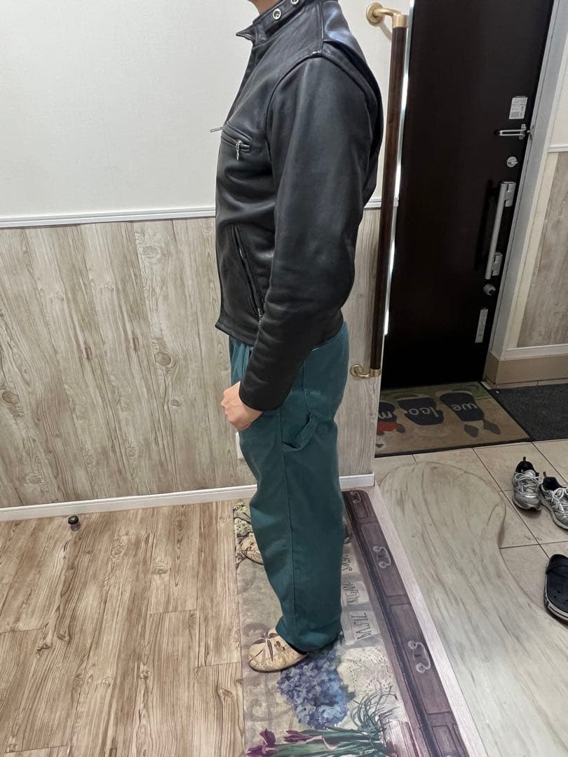 h*9様 最出品Schott 641 ライダース シングル ショット　34