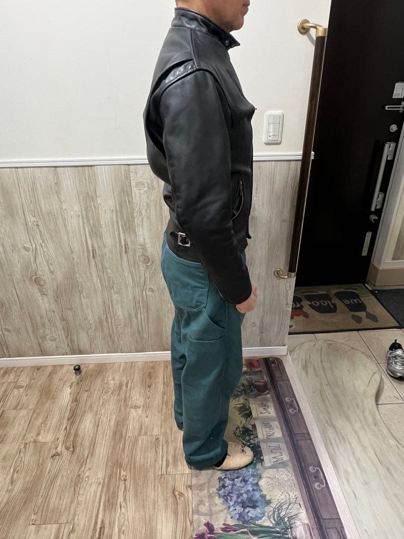 h*9様 最出品Schott 641 ライダース シングル ショット　34