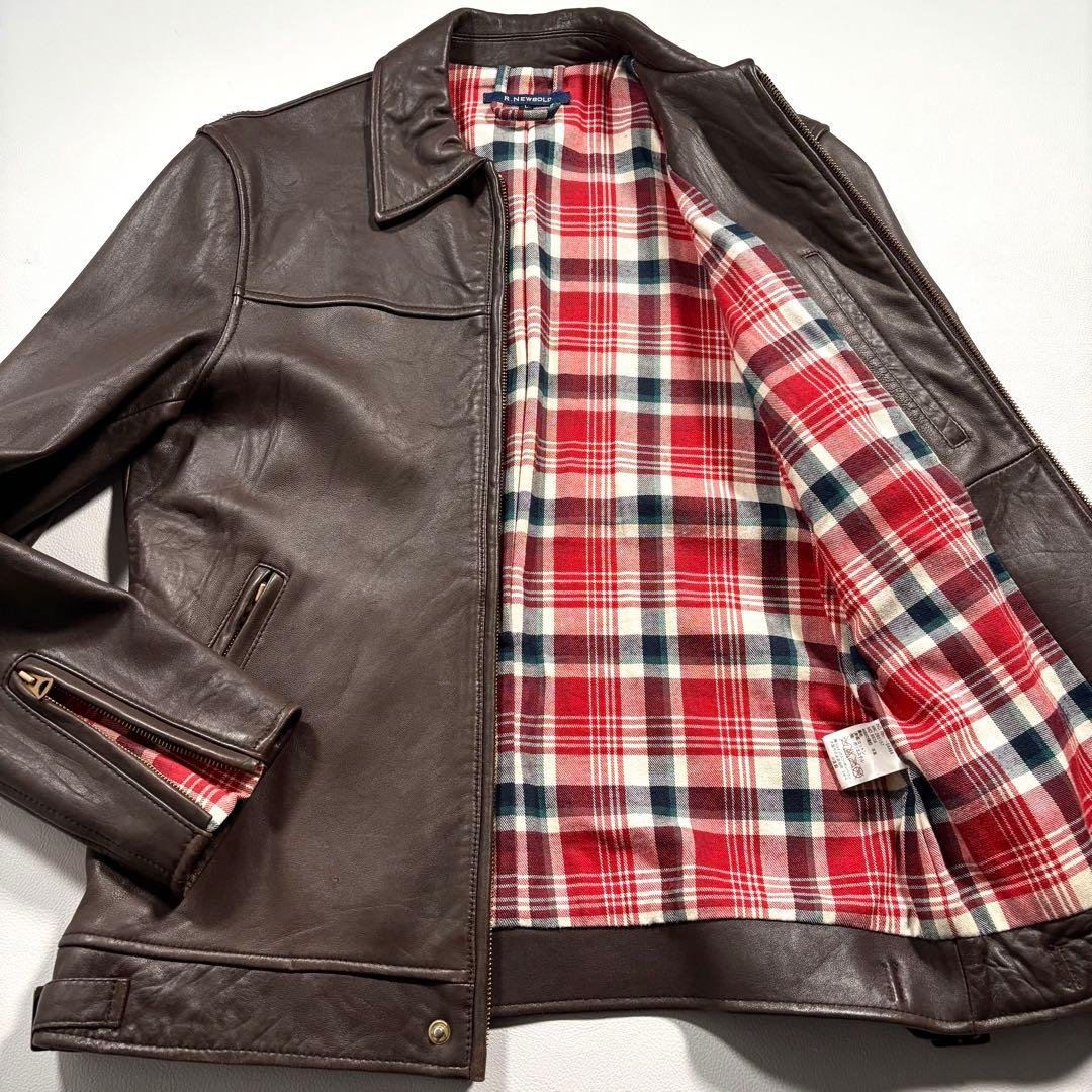 ラムレザー L ポールスミス アールニューボールド レザージャケット ライダース