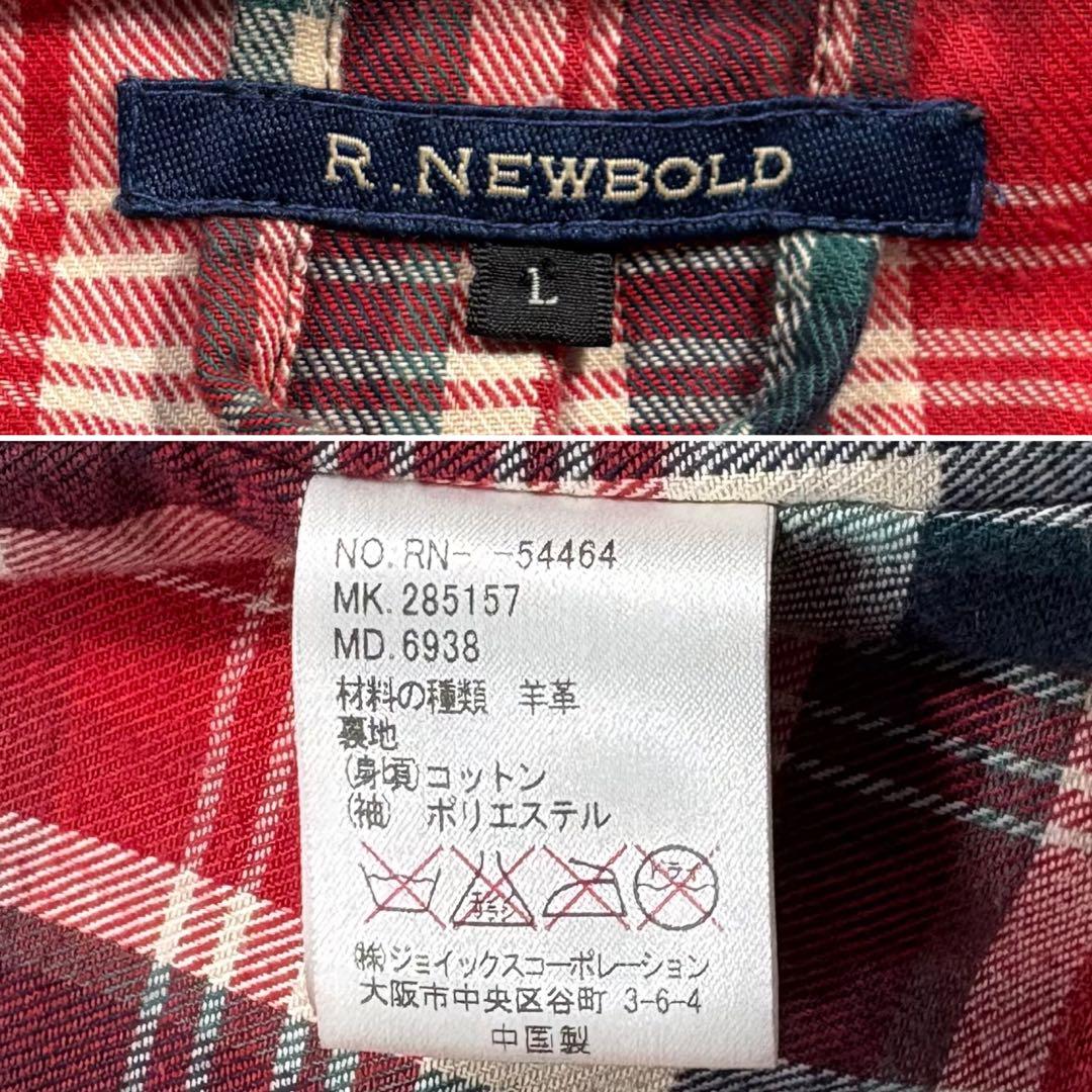 ラムレザー L ポールスミス アールニューボールド レザージャケット ライダース