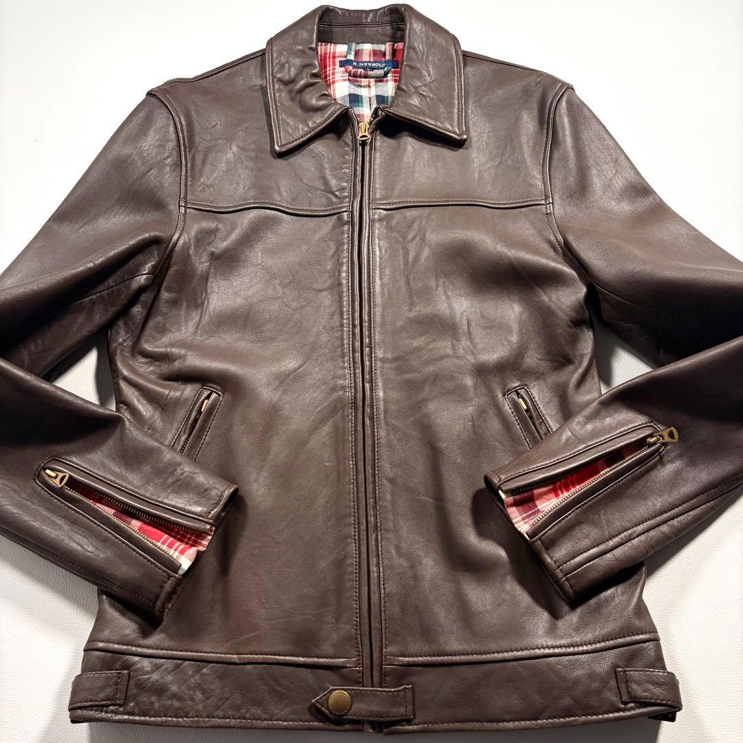 ラムレザー L ポールスミス アールニューボールド レザージャケット ライダース