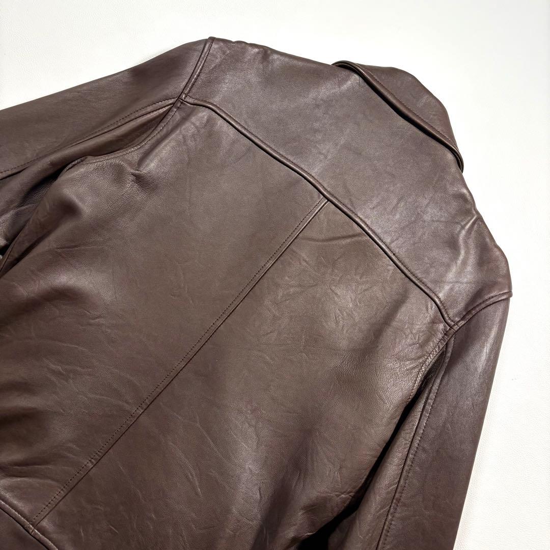 ラムレザー L ポールスミス アールニューボールド レザージャケット ライダース