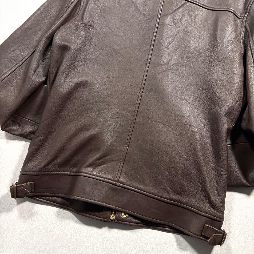 ラムレザー L ポールスミス アールニューボールド レザージャケット ライダース