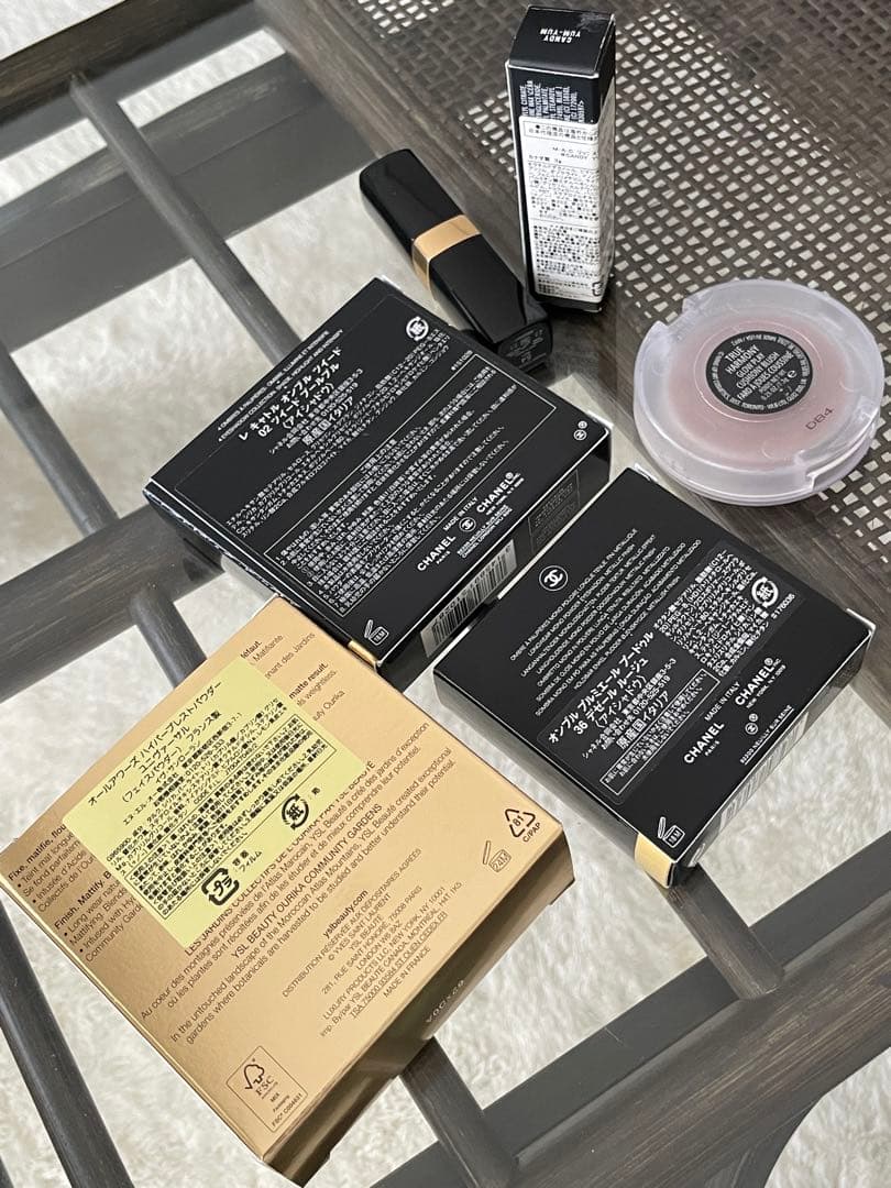 CHANEL／YSL／MAC メイク用品6点セット美品