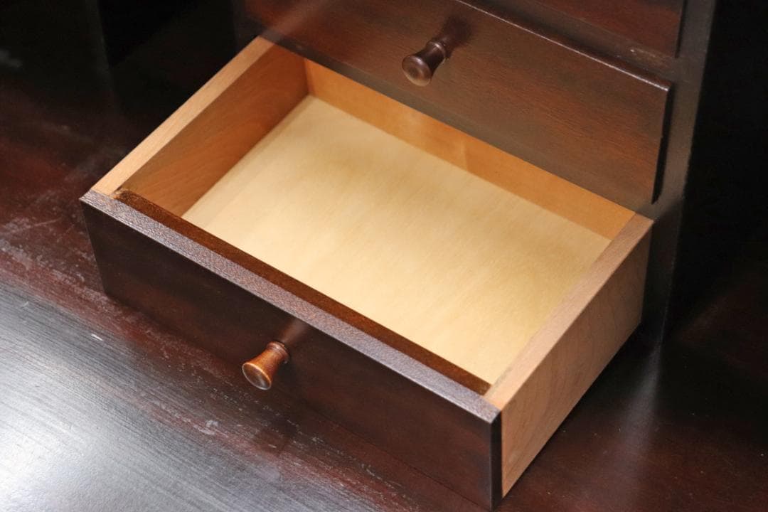 松本民芸家具 308型 ライティングビューロー ミズメザクラ無垢材 デスク