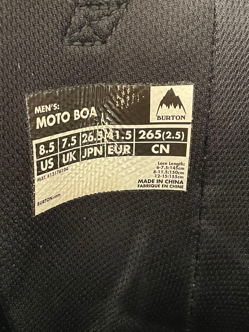 BURTON MOTO BOA スノーボードブーツ 26.5