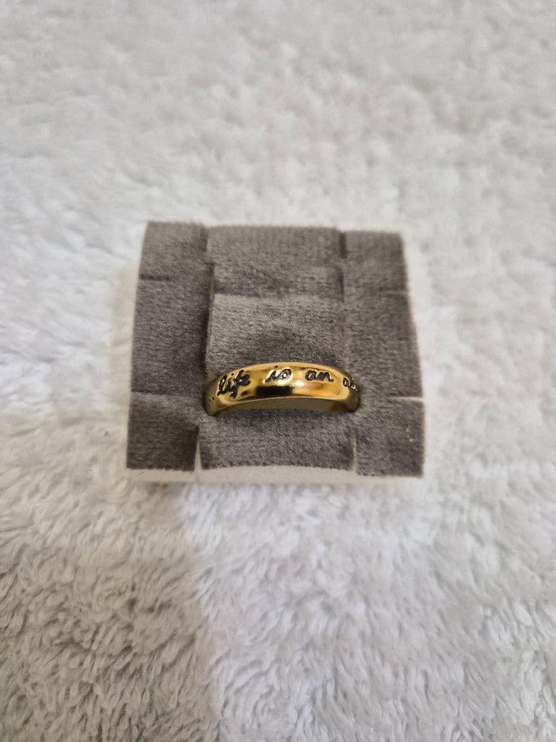 【極美品】ete bijouxライフイズアジャーニーメッセージリング