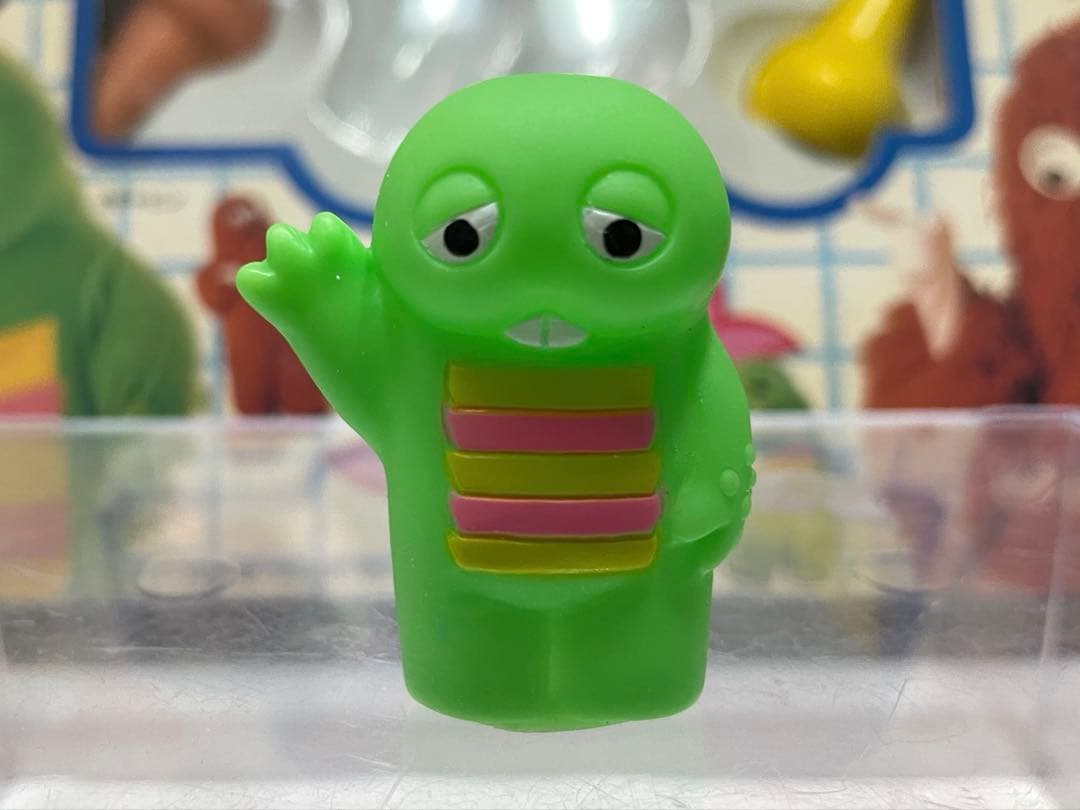 入手困難‼︎ ガチャピン ムック 指人形 昭和レトロ 当時物　値下げ❌