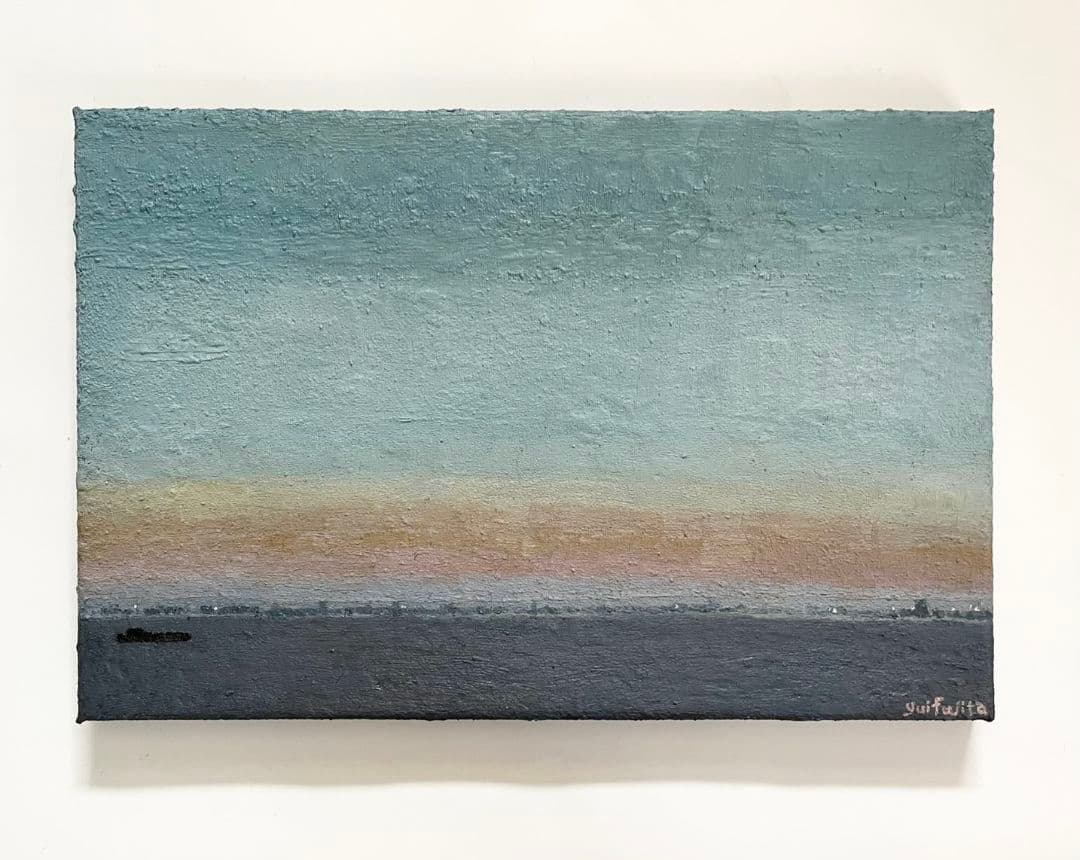 油彩　優しい海