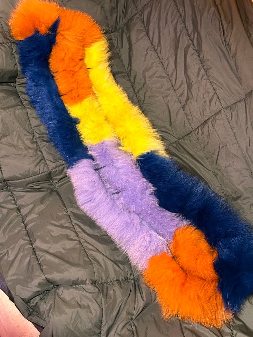 [新品未使用]TSUMORI CHISATO カラフルファーネックウォーマー