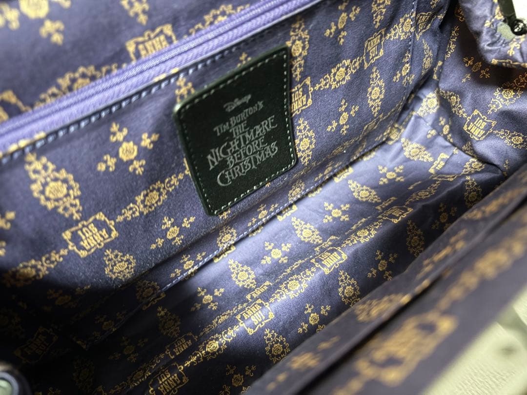ディズニー アナスイ ナイトメア ジャック コラボ ゼロ ハンドバッグ 超美品