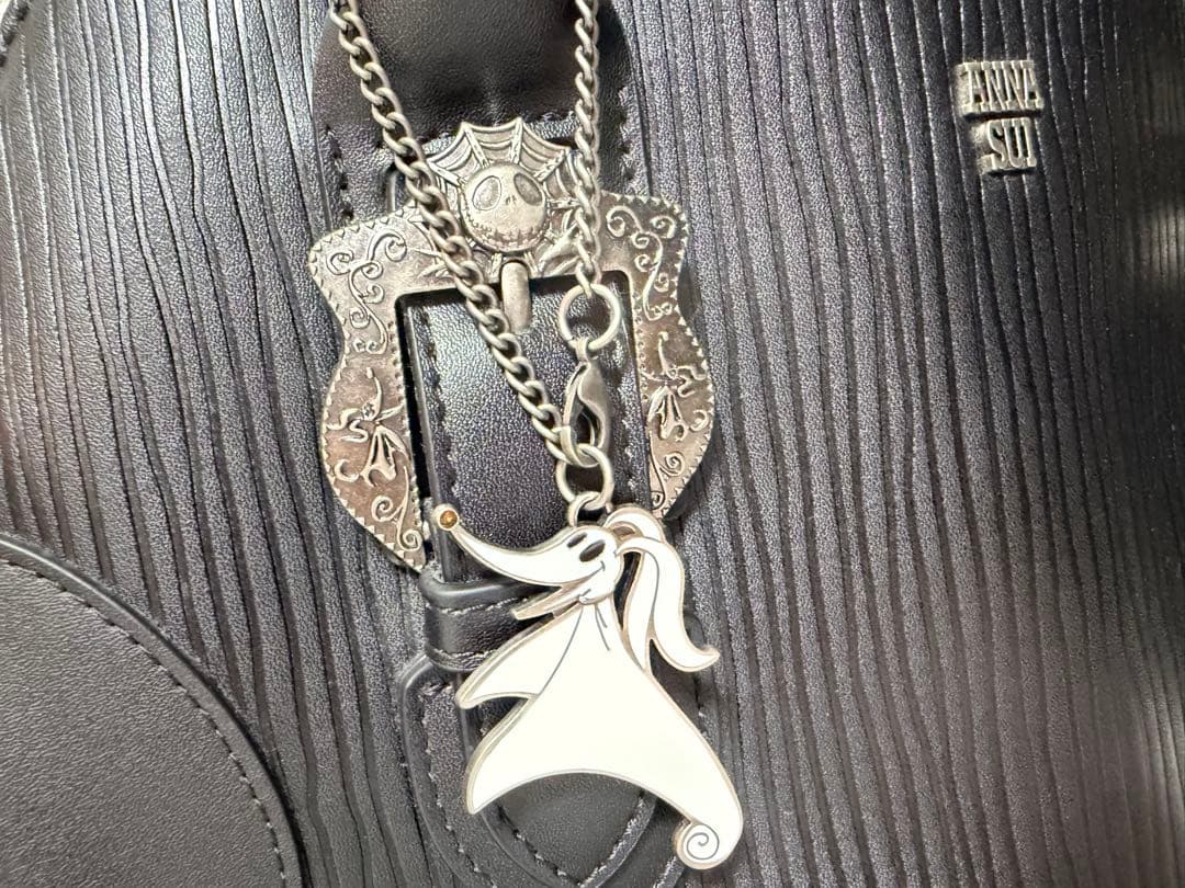 ディズニー アナスイ ナイトメア ジャック コラボ ゼロ ハンドバッグ 超美品