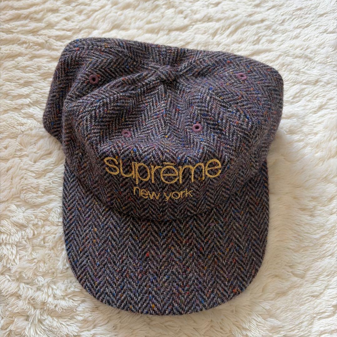 supreme 16AW ツイードキャップ　クラシックロゴ