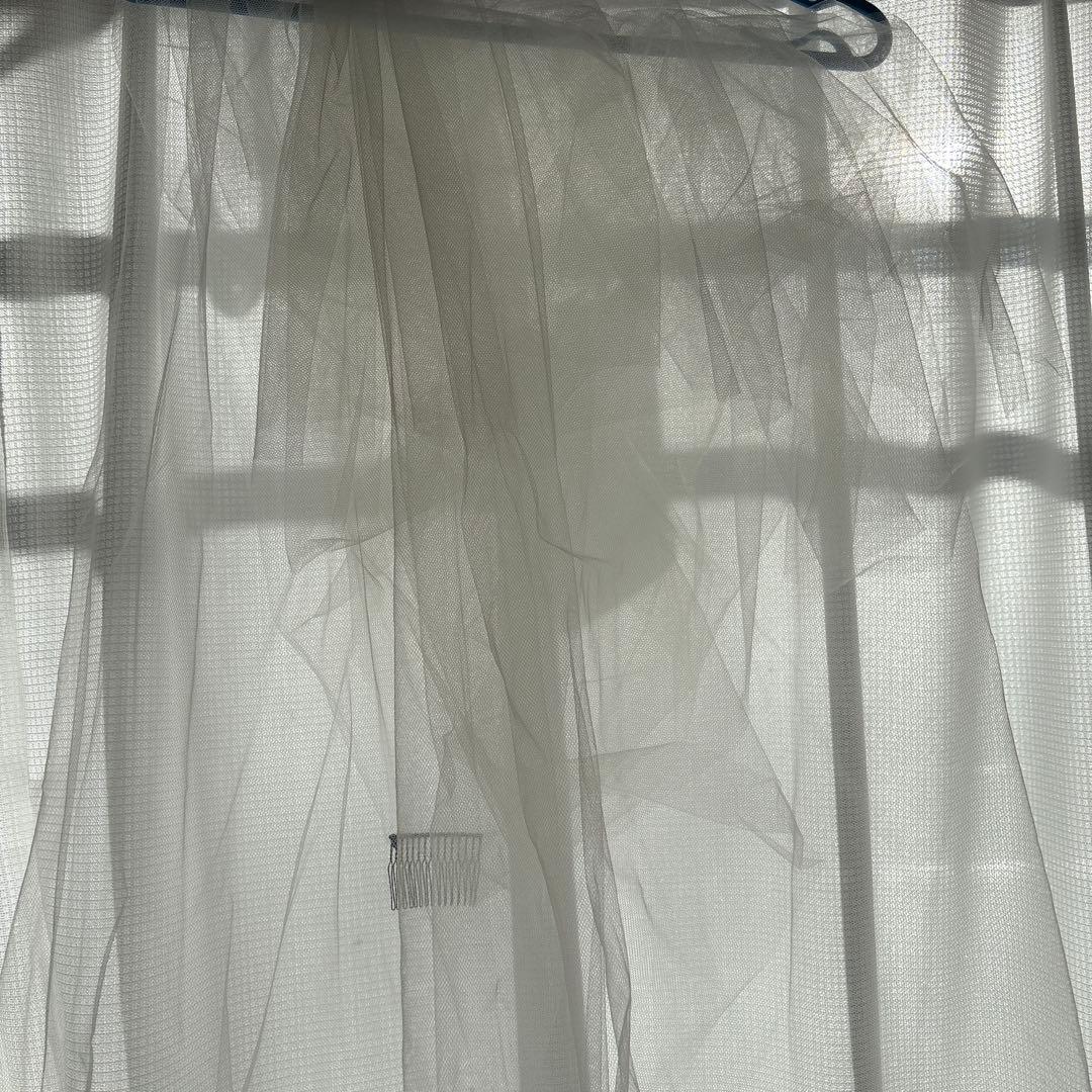 TREAT ウエディングベール　ロング　花柄　刺繍