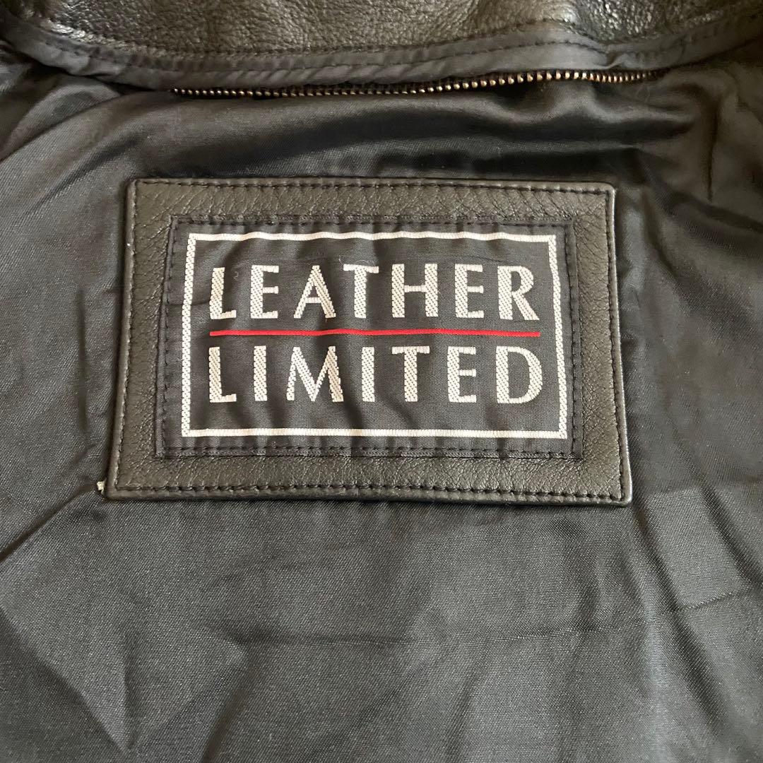 leather limited 90s シングル レザージャケット ブラック L