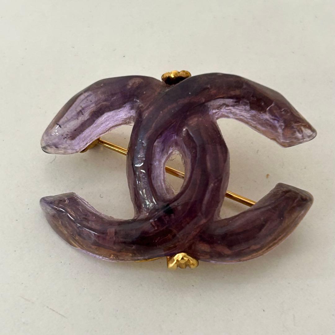 CHANEL シャネル ブローチ コサージュ ココマーク 樹脂