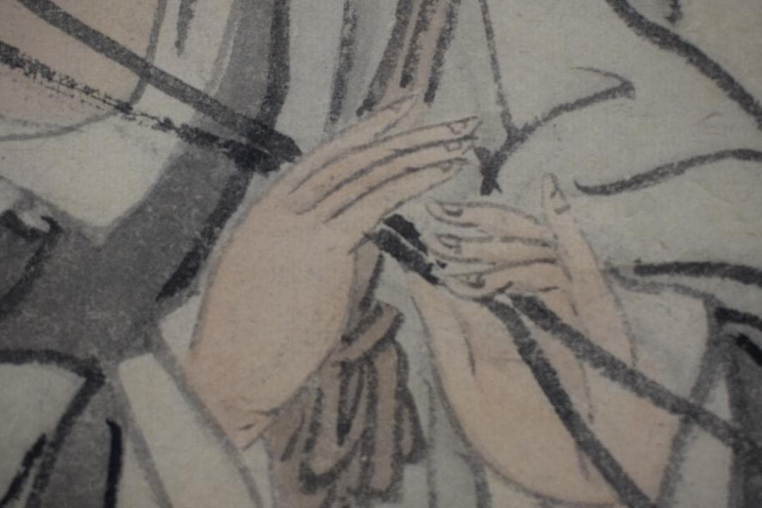 【真作】森寛斎/菅原道真公図/掛軸☆宝船☆Z-450