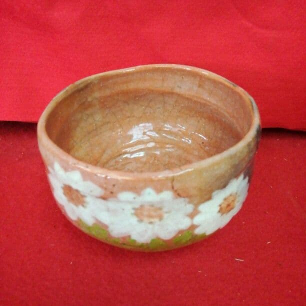 茶道具　赤楽茶碗