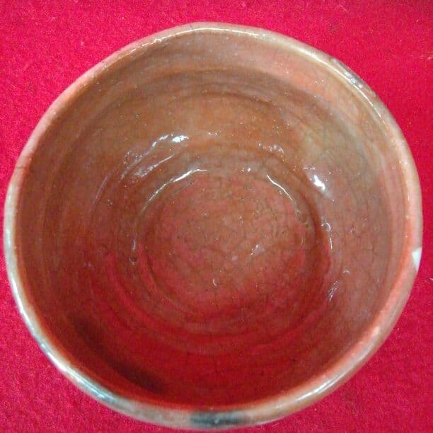 茶道具　赤楽茶碗