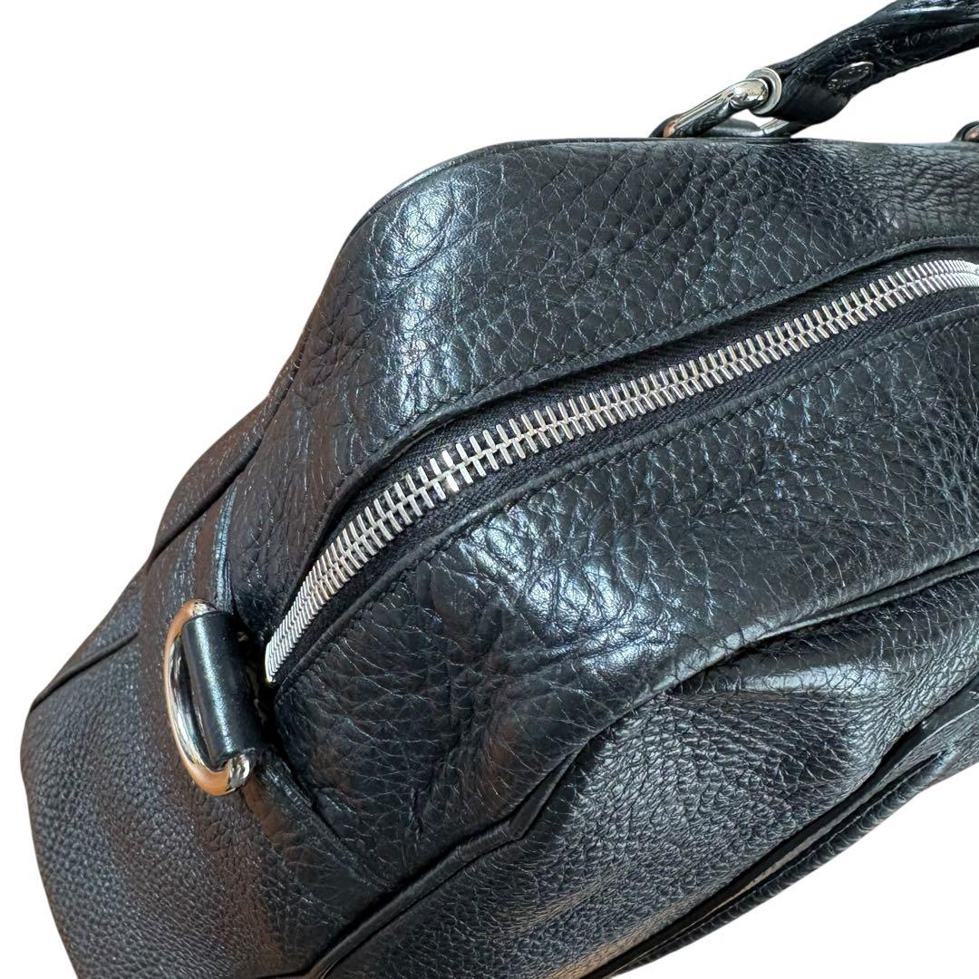 美品✨GUCCI シボ革 ビジネスバッグ 黒 ブリーフケース　ブラック　大人