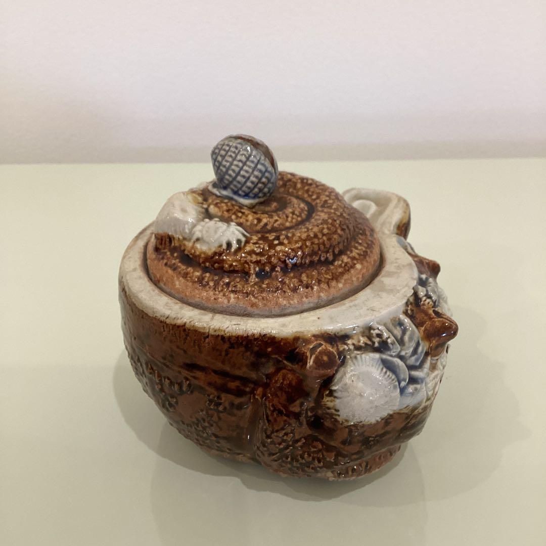 古平戸　サザエ　蓋物　江戸後期