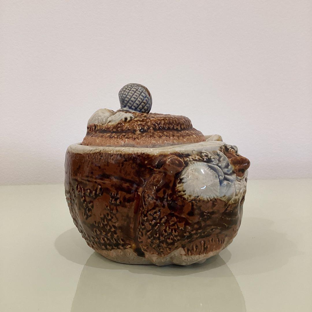 古平戸　サザエ　蓋物　江戸後期