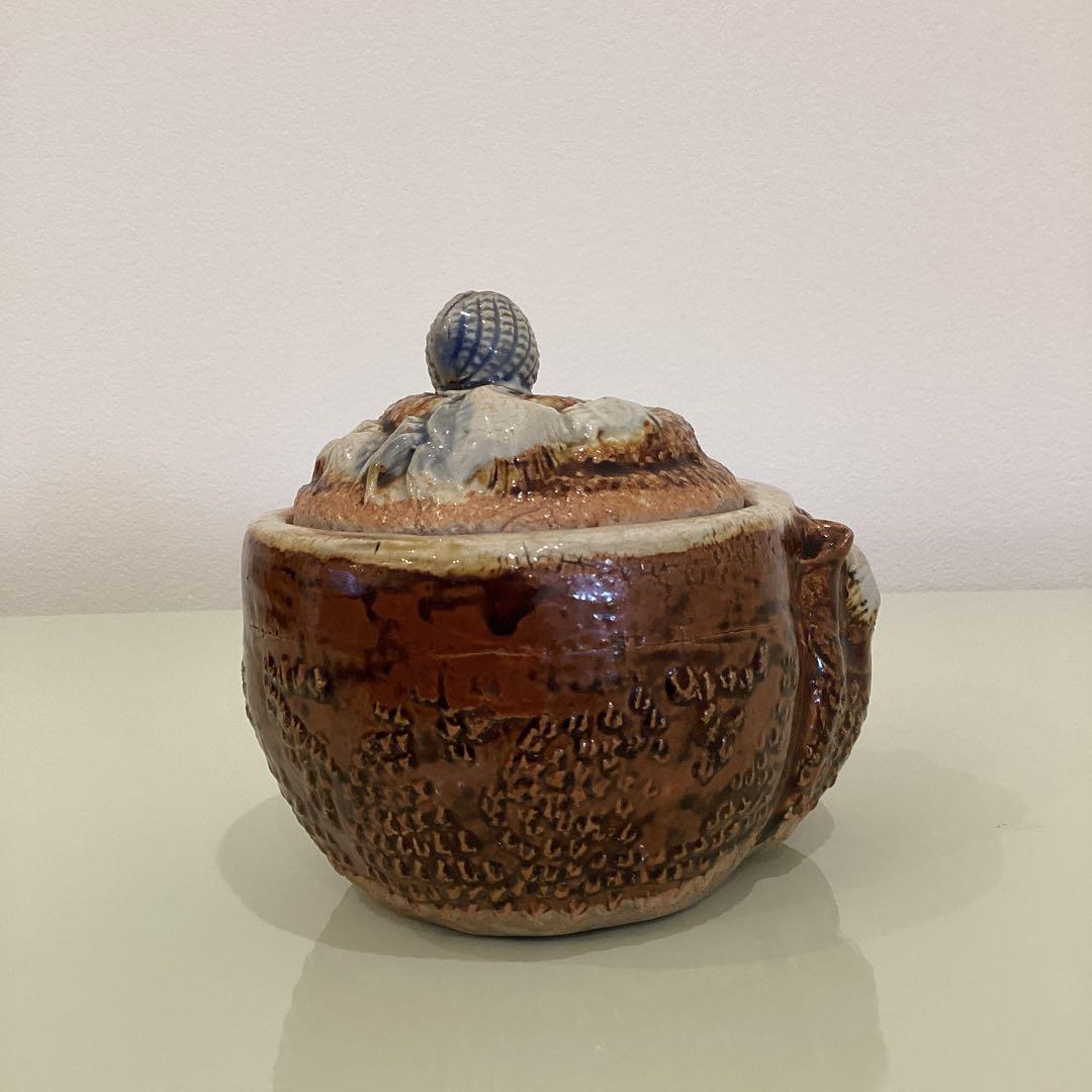 古平戸　サザエ　蓋物　江戸後期