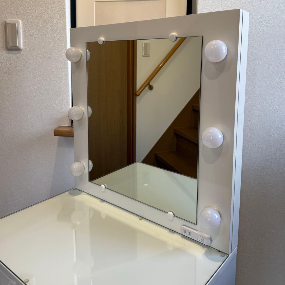 LEDライト付 ドレッサー 女優ミラー 東京インテリア