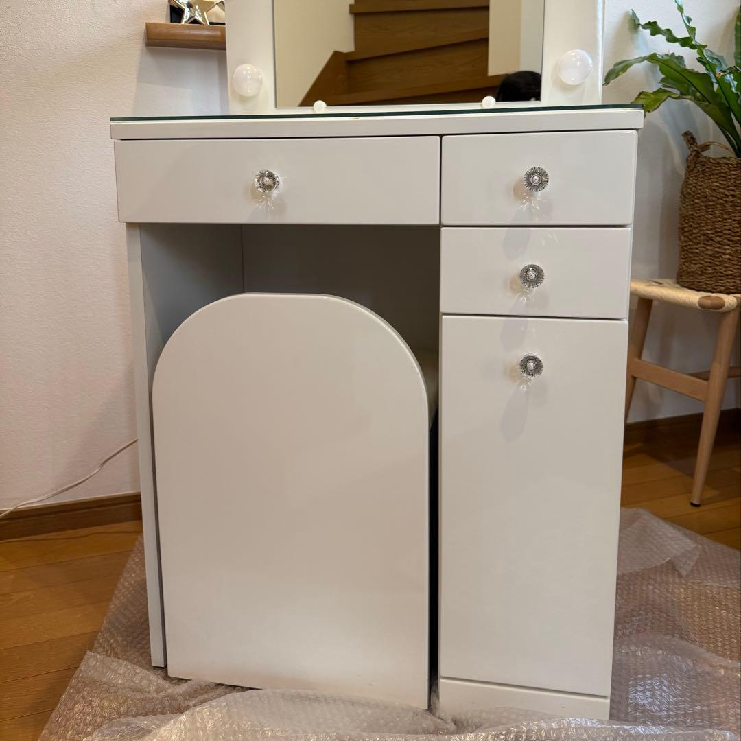 LEDライト付 ドレッサー 女優ミラー 東京インテリア