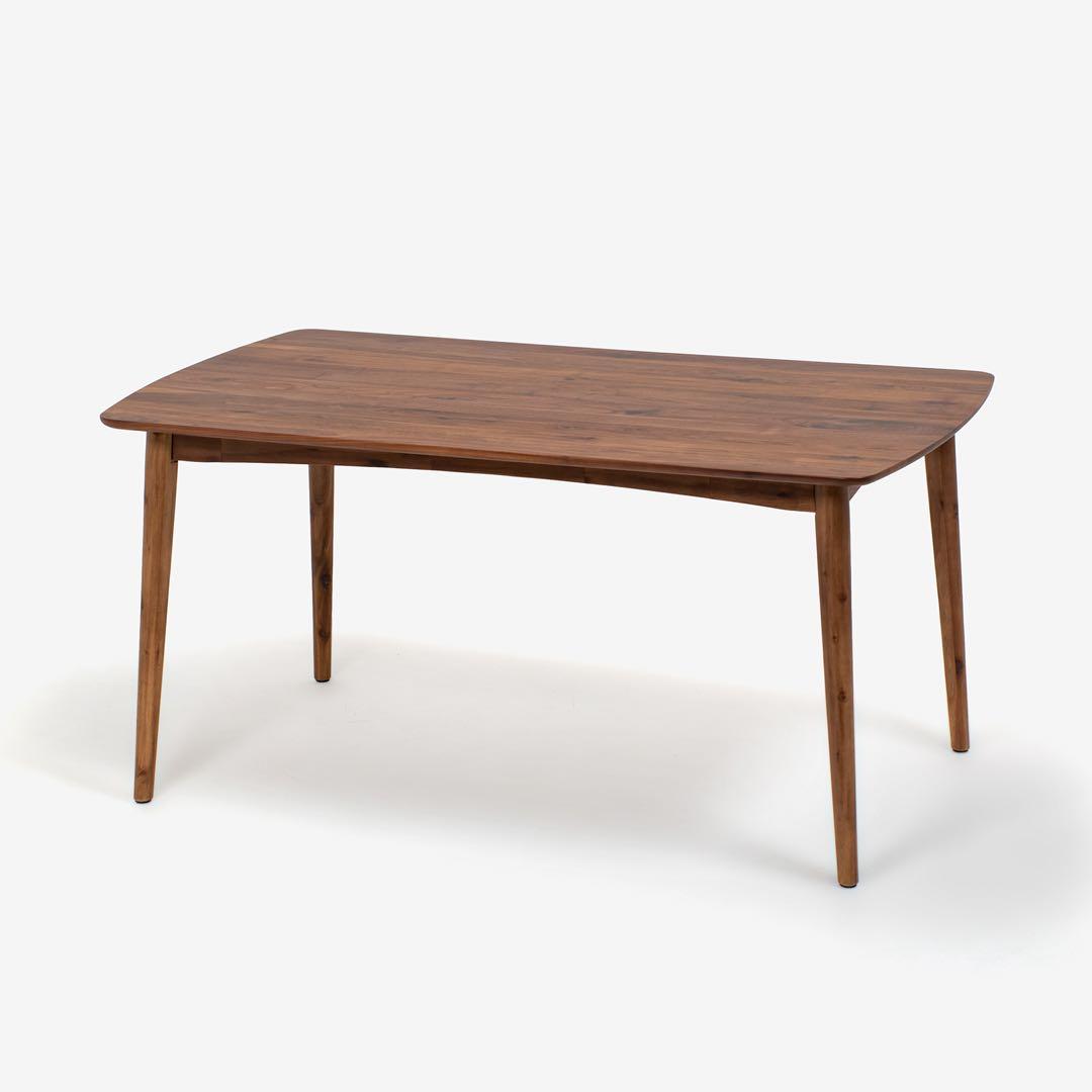 大塚家具 ユノ3 ダイニングセット（ウォールナット）テーブル＋チェア4脚 美品