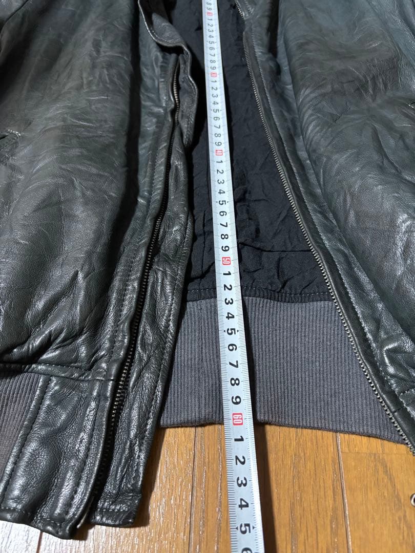 アタッチメント黒レザーシングルライダースジャケット