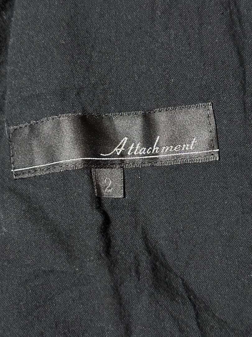 アタッチメント黒レザーシングルライダースジャケット