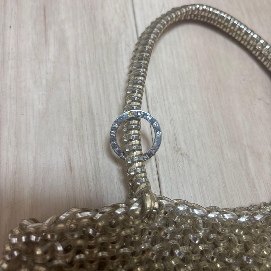 ANTEPRIMA ゴールド ワイヤーバック　トートバッグ　シャンパンゴールド