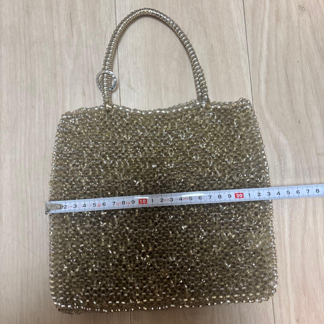 ANTEPRIMA ゴールド ワイヤーバック　トートバッグ　シャンパンゴールド