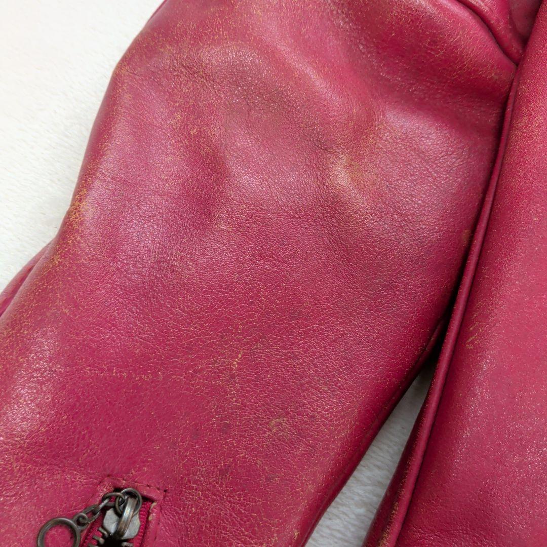 ドッグファイト　レザー　シングルライダースジャケット