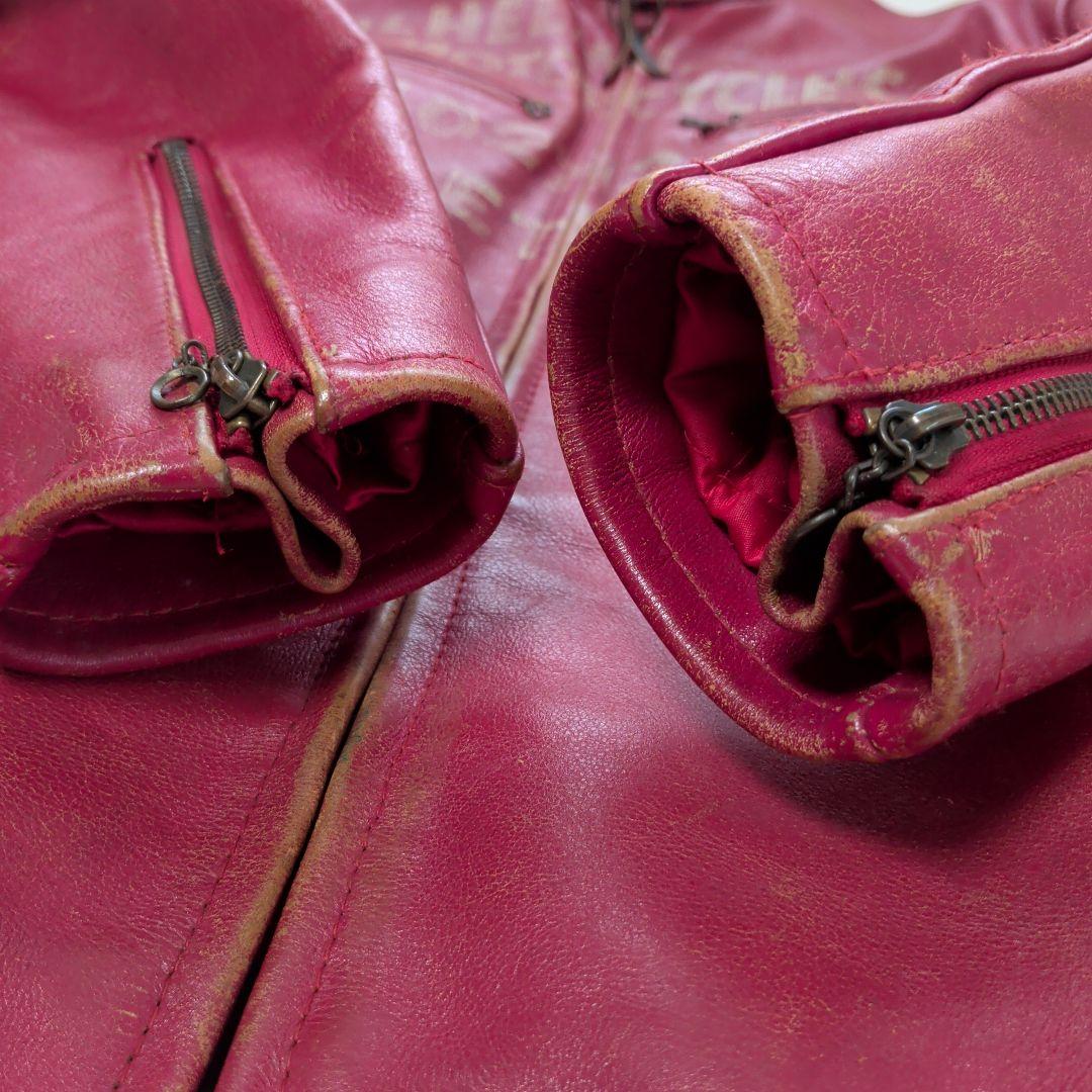 ドッグファイト　レザー　シングルライダースジャケット