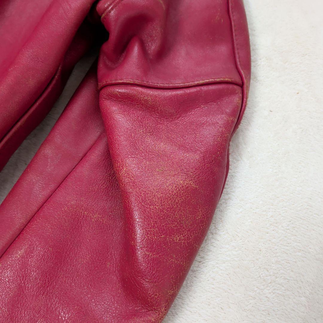 ドッグファイト　レザー　シングルライダースジャケット