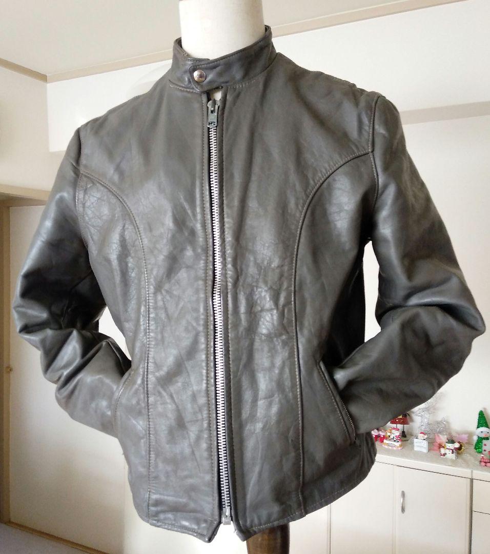 Vintage タグ無し Schott シングル ライダース レザージャケット