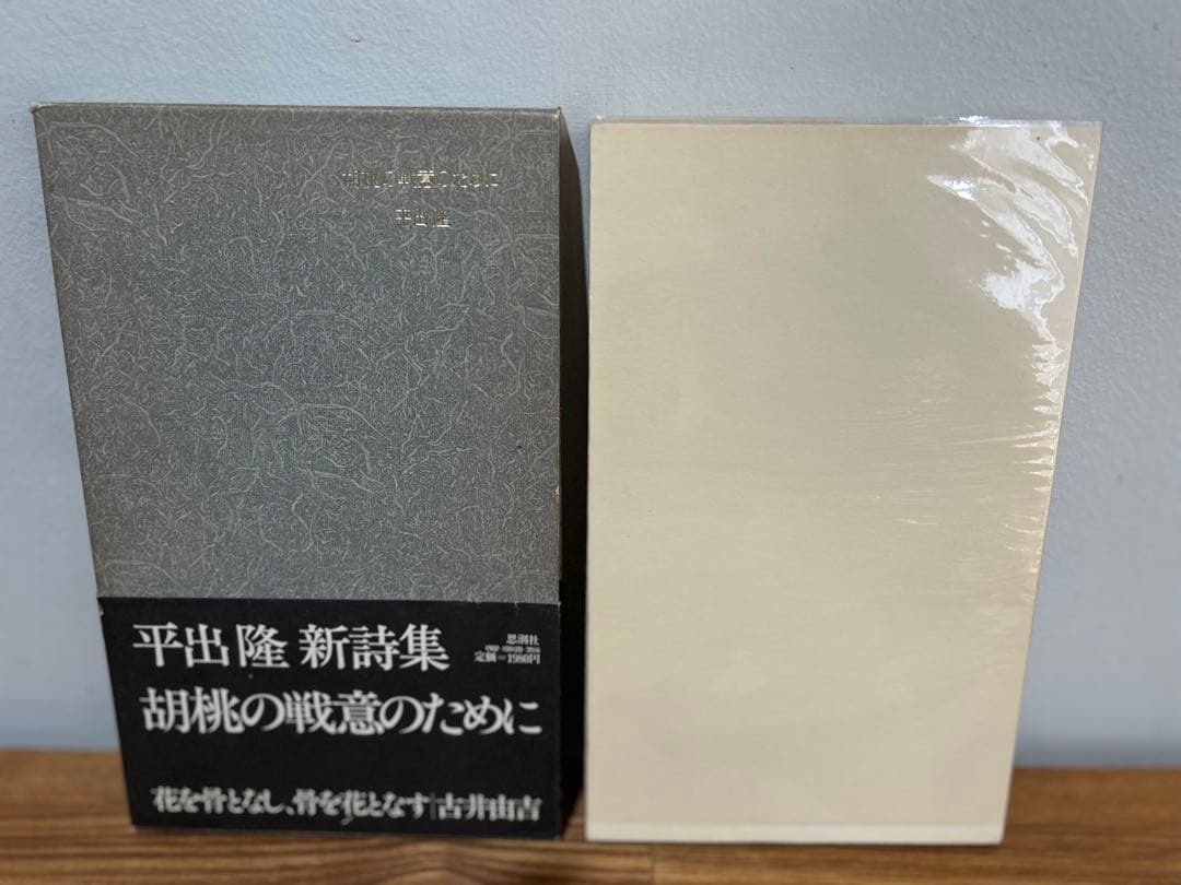 希少　絶版　平出隆 胡桃の戦意のために 単行本