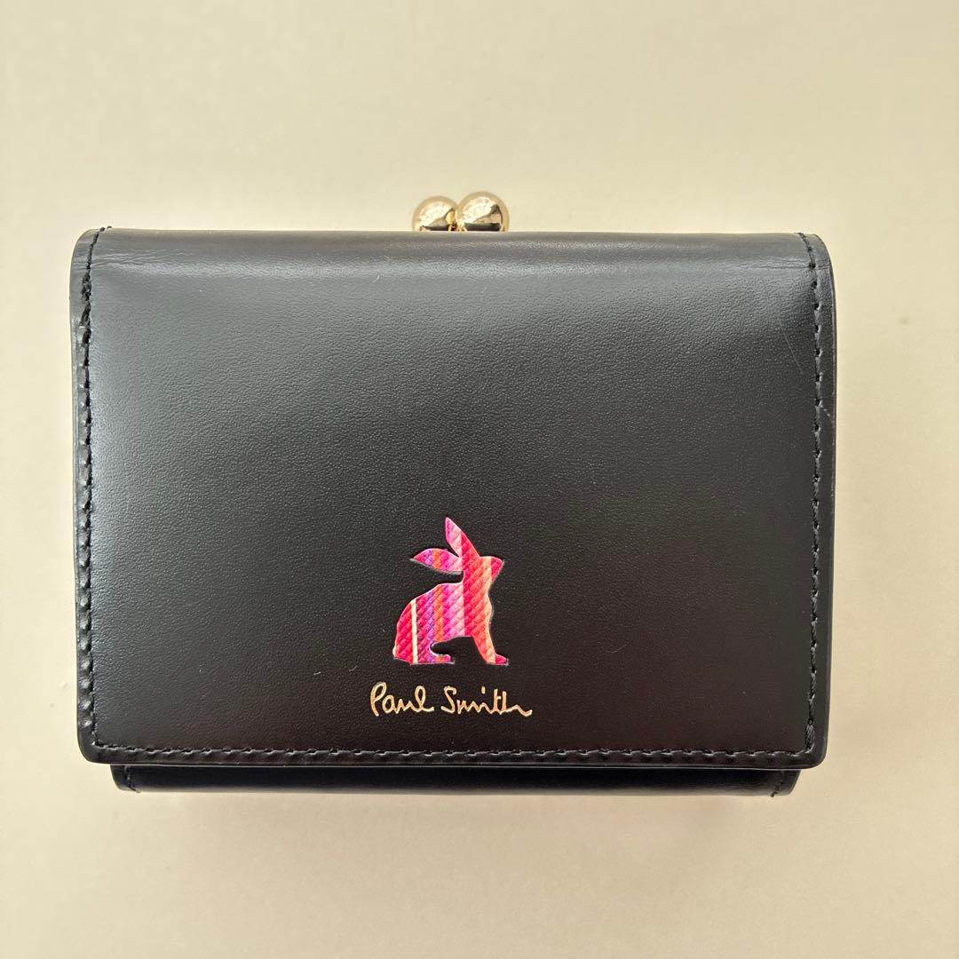 Paul Smith ブラック 三つ折り財布 がま口