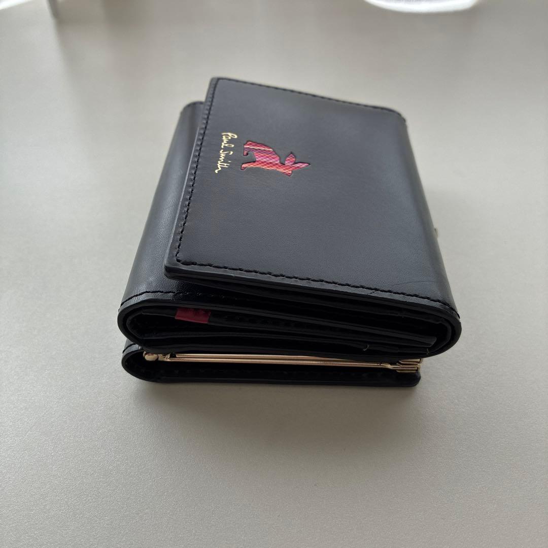 Paul Smith ブラック 三つ折り財布 がま口