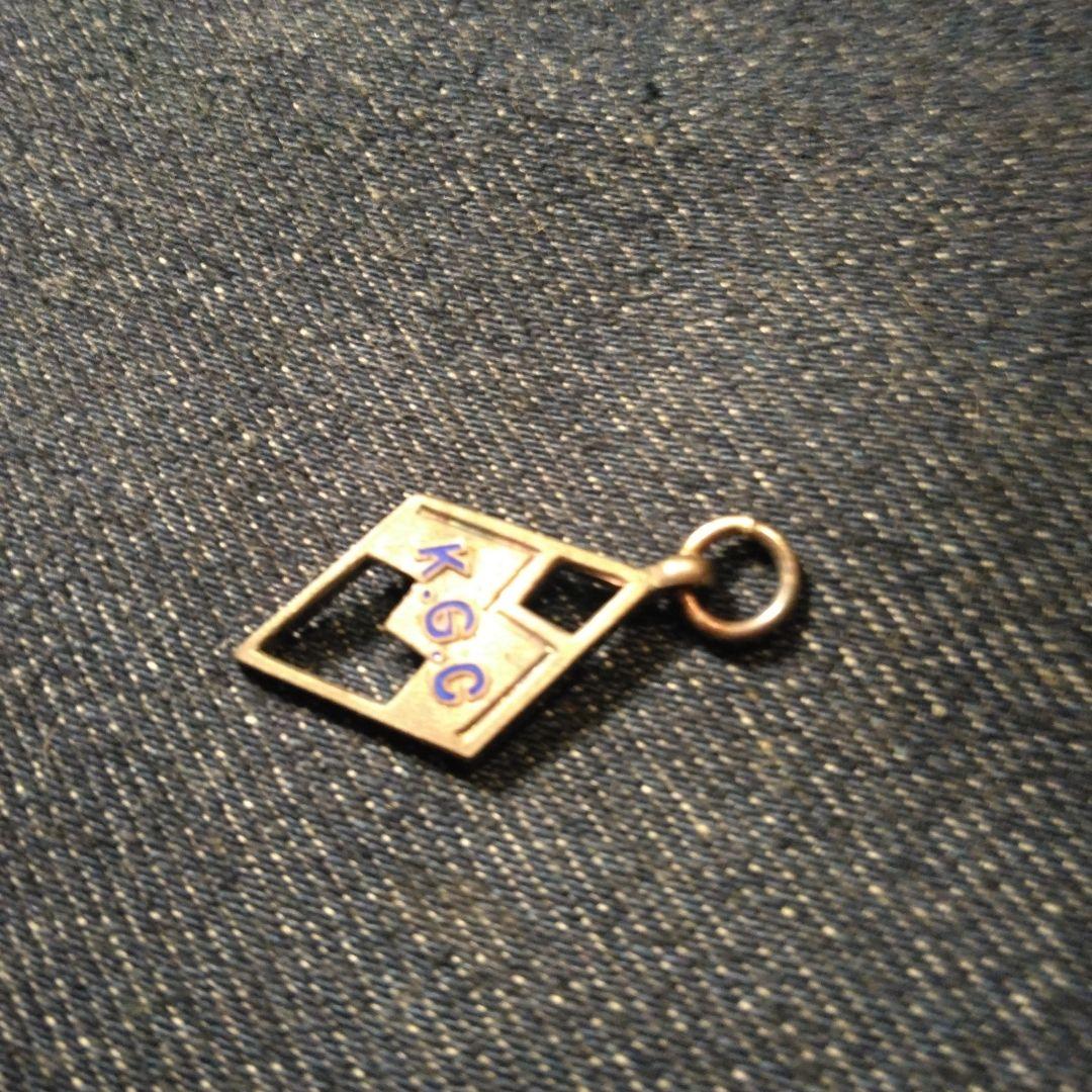 戦前、K.G.C. カレッジメダル 　トップ　ビンテージ　デッドストック　純銀