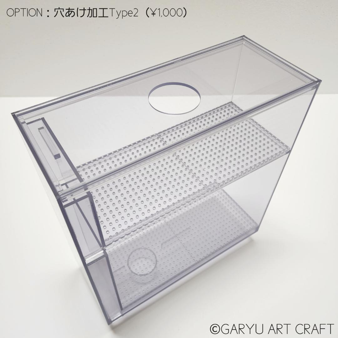 ドライ式ウールボックス□W120×D290×H300□濾過槽□オーバーフロー水槽