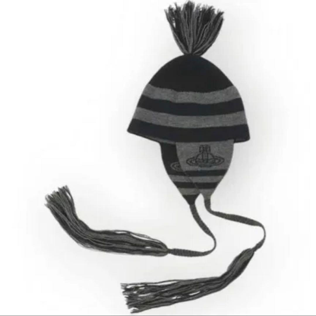Vivien westwood ORB フラップ付ワッチ ニット帽